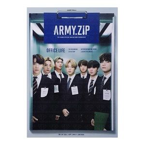 BTS OFFICIAL GLOBAL ARMY MEMBERSHIP 8TH KIT OFFICE LIFE ARMY.ZIP MAGAZINE